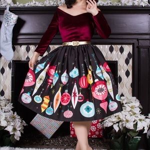 Christmas Ornaments Circle Skirt